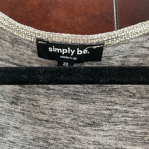 Metallic Wrap Front Top - Size 16 - Picture 3 of 5